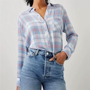 RAILS $159 Brady Ivory Cloud shirt XS -VGUC